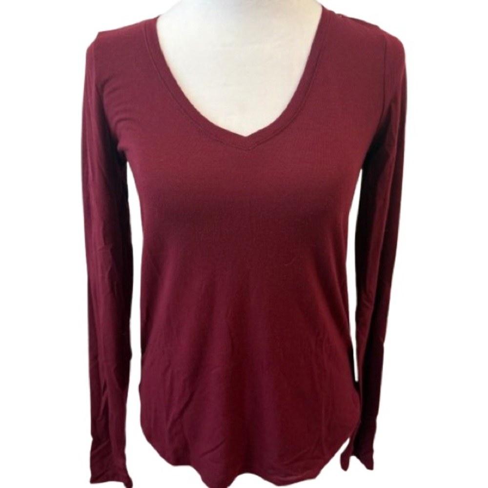 SO Red Fitted Long Sleeve T-Shirt